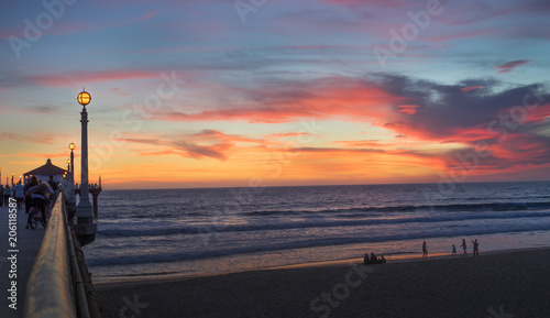Sunset over Manhattan Beach