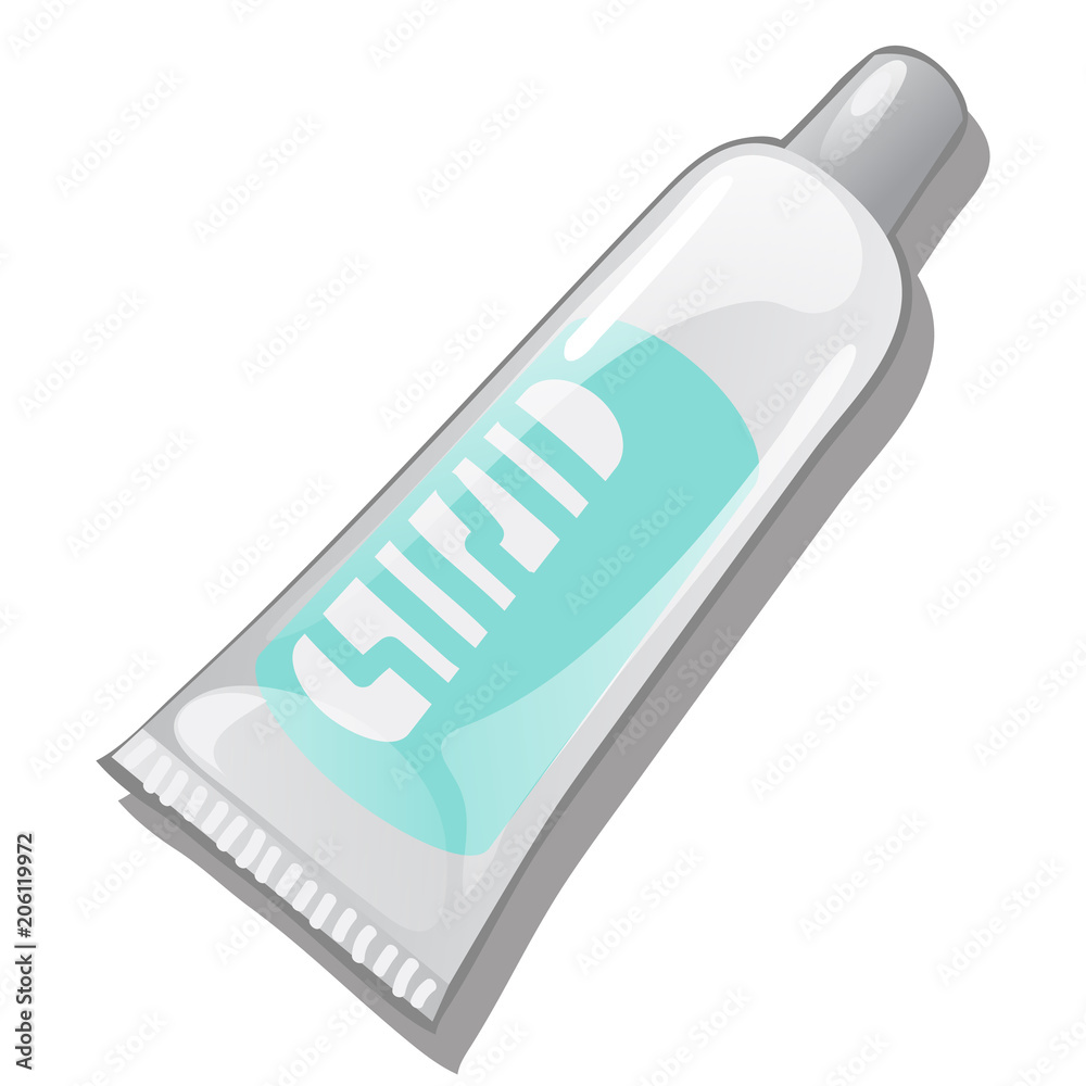 Metal tube with substance. Vector illustration. Metal tube with substance. Vector illustration.