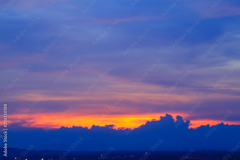 Beautiful sky at  twilight times for background