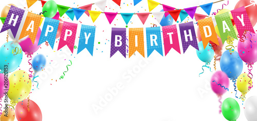 Photography Birthday balloons template