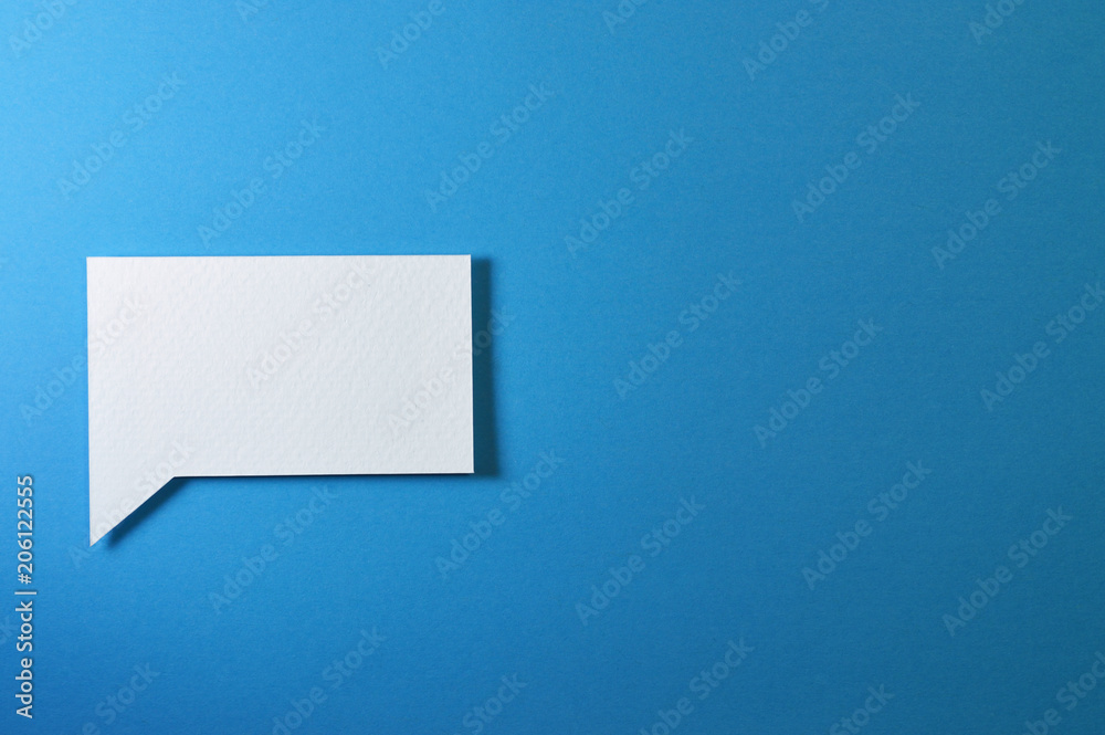 angular text bubble on blue background angular text bubble on blue background