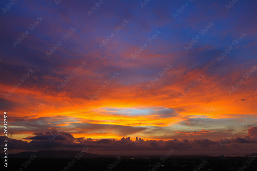 Beautiful sky at twilight times for background Beautiful sky at twilight times for background