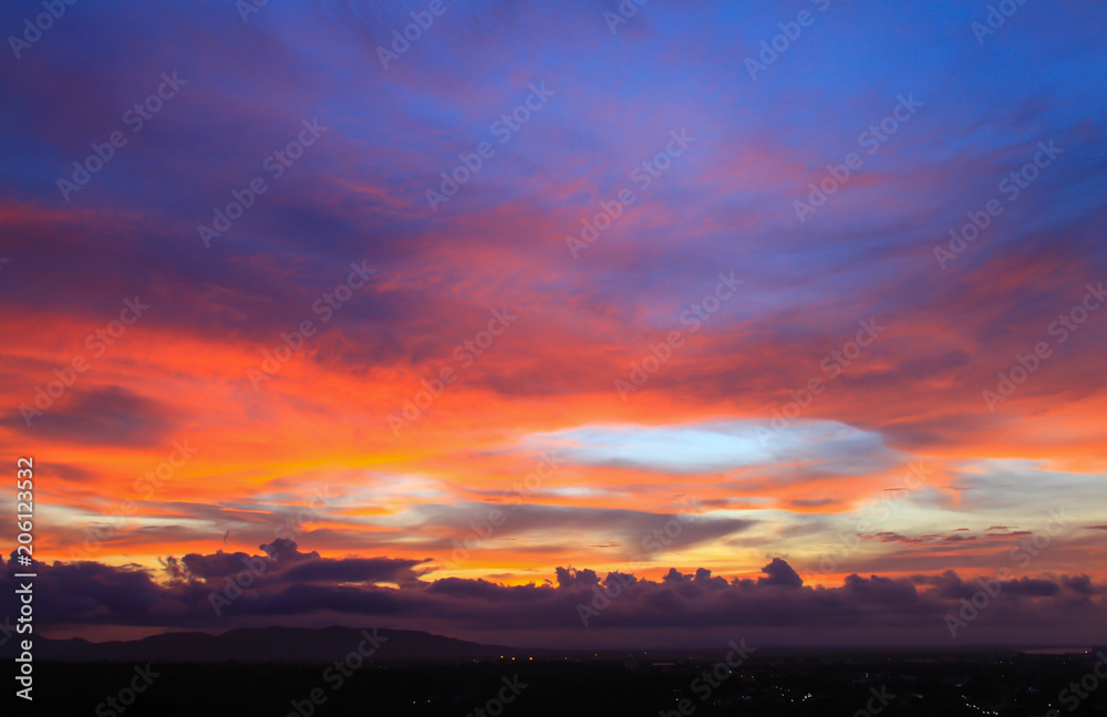 Beautiful sky at twilight times for background Beautiful sky at twilight times for background