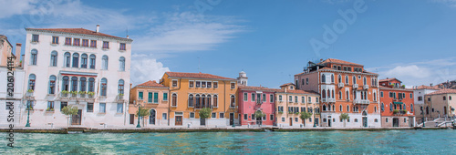 Sequance of colorful Venice buildings © Antonello 