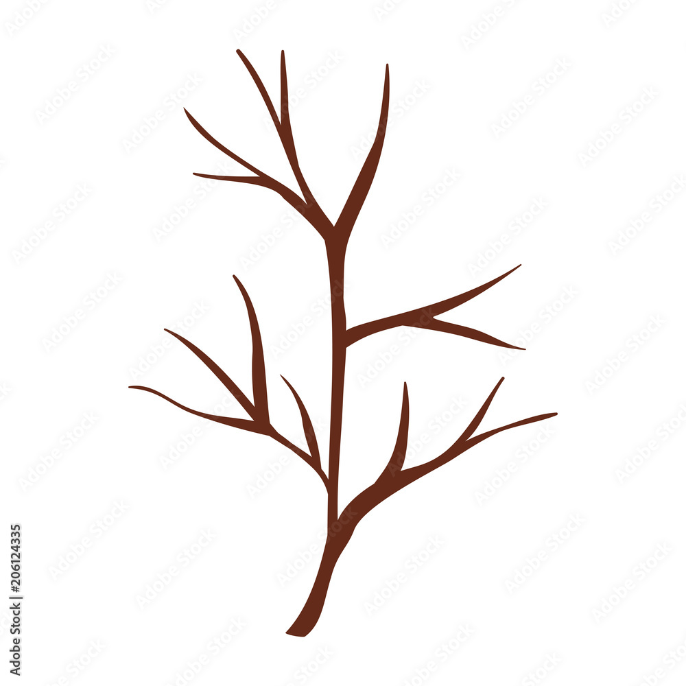 autumn tree branche wooden vector illustration design autumn tree branche wooden vector illustration design
