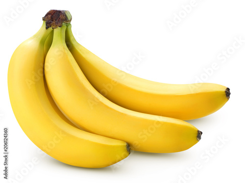 Fotografiet Bananas isolated on white