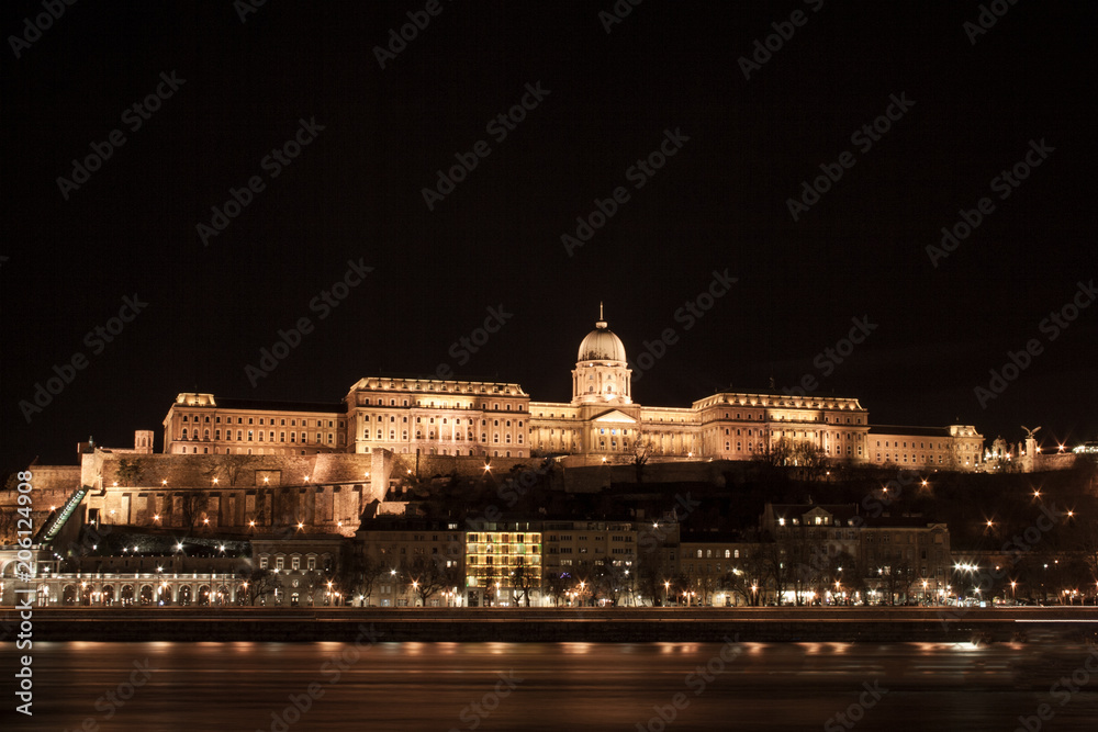 Der Burgpalast in Budapest, der Hauptstadt von Ungarn in Europa
