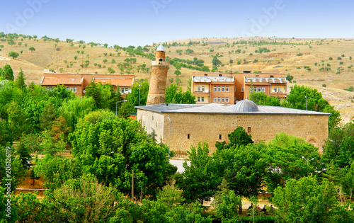 Leaning Minarett Ulu Camii Harput, Elazig, Turkay
