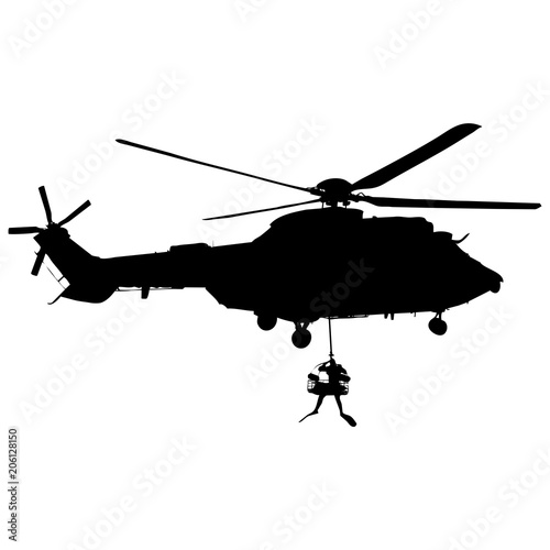 Helicóptero de rescate photo