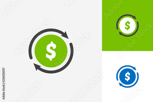 The Velocity of Money Logo Template Design Vector, Emblem, Design Concept, Creative Symbol, Icon
