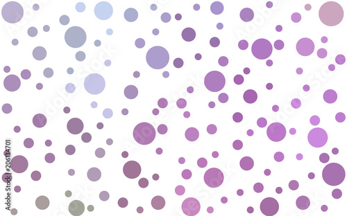 Fototapeta Naklejka Na Ścianę i Meble -  Light Purple, Pink vector pattern of geometric circle shapes.