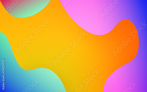 Abstract fluid shapes. Colorful background. Trendy design for poster, cover, web. Bright gradient blurs. Modern vector illustration
