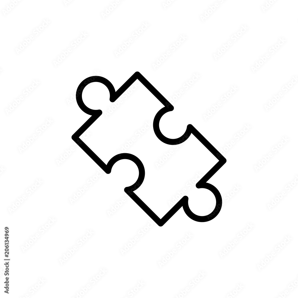 Puzzle icon. Element of science icon for mobile concept and web apps. Thin line Puzzle icon can be used for web and mobile Puzzle icon. Element of science icon for mobile concept and web apps. Thin line Puzzle icon can be used for web and mobile