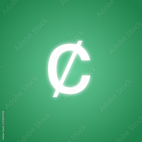 cent light vector icon for app and website