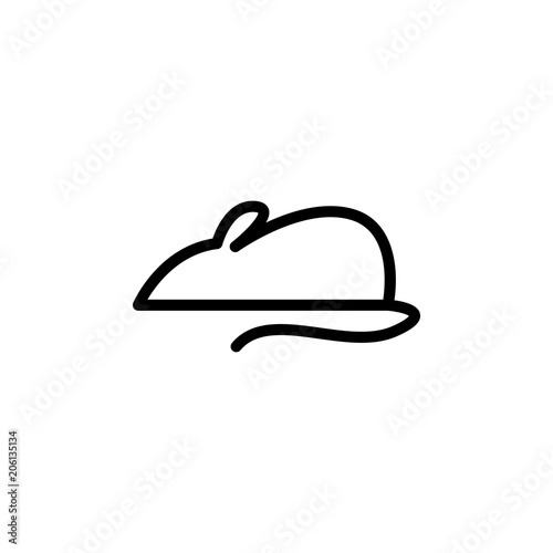 experimental mouse icon. Element of science icon for mobile concept and web apps. Thin line experimental mouse icon can be used for web and mobile