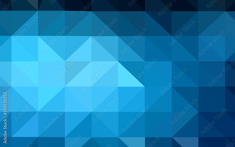 Dark BLUE vector abstract mosaic pattern. Dark BLUE vector abstract mosaic pattern.
