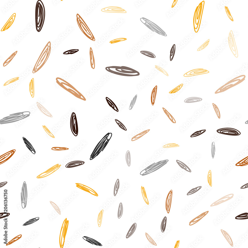 Dark Orange vector seamless background with bubbles. Dark Orange vector seamless background with bubbles.
