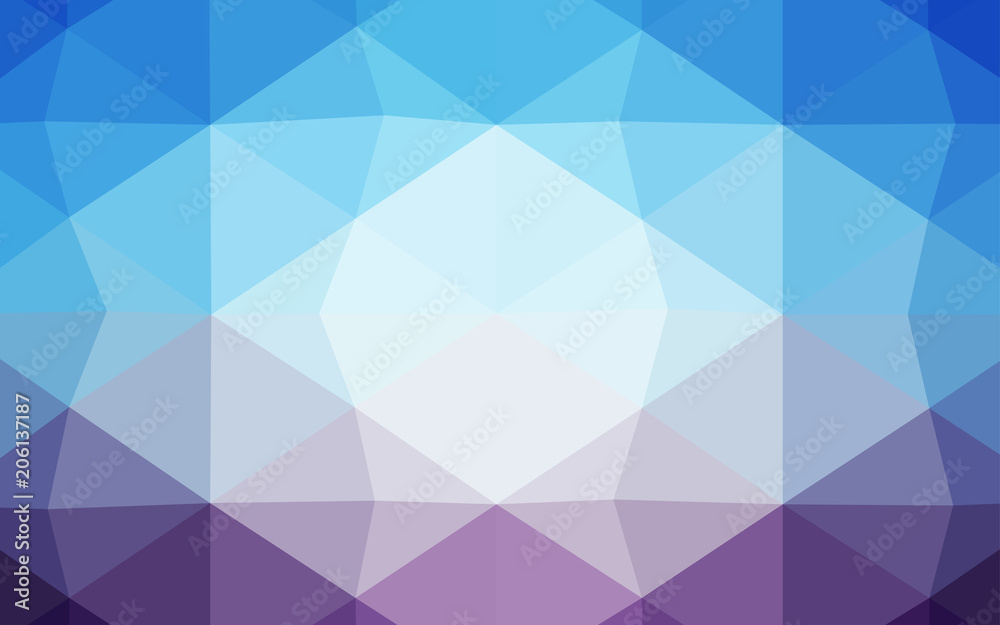 Light BLUE vector polygonal background. Light BLUE vector polygonal background.