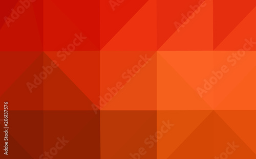 Light Red vector polygonal background.