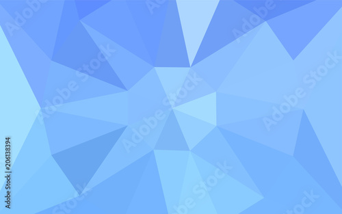 Light BLUE vector abstract polygonal pattern with a gem in a centre.