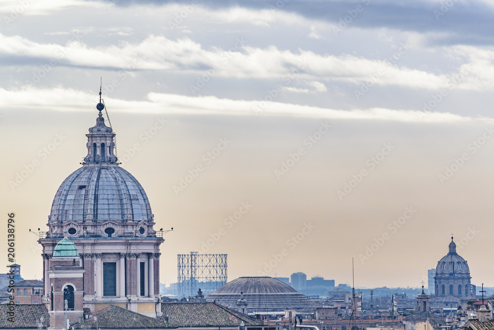Rome Buildings Aerial View
