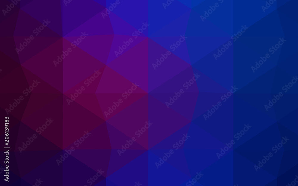 Obraz premium Light BLUE vector polygonal pattern.