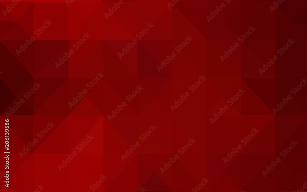 Obraz premium Dark Red vector abstract mosaic pattern.