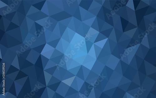 Light BLUE vector polygonal template.