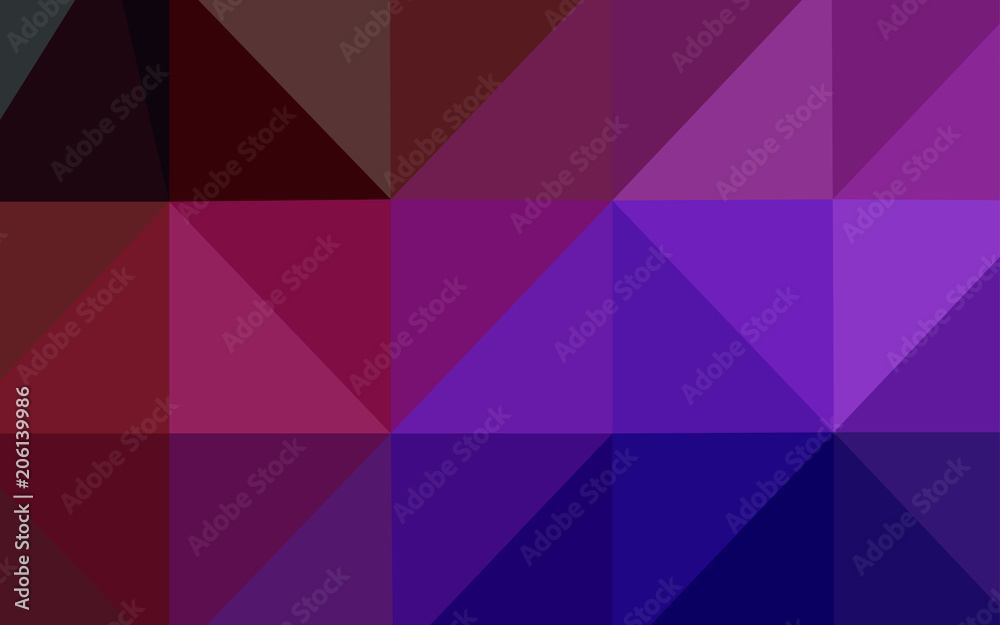 Obraz premium Dark Blue, Red vector blurry triangle template.