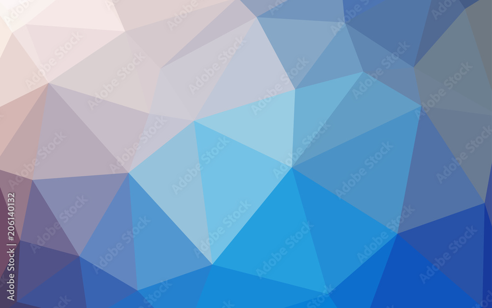 Fototapeta premium Light Blue, Yellow vector gradient triangles template.