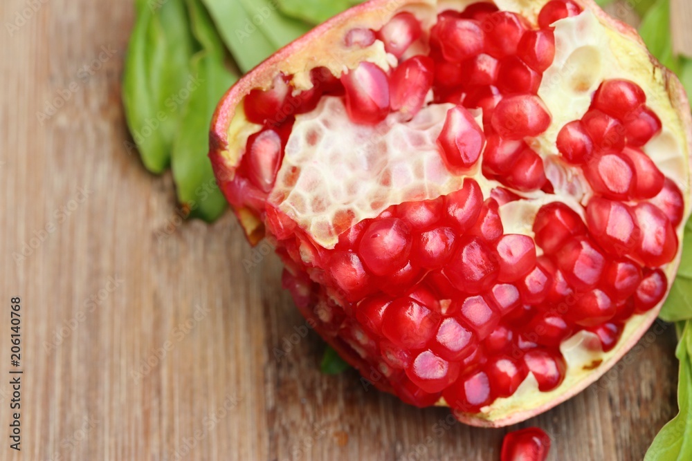 Red fresh pomegranate fruit Red fresh pomegranate fruit