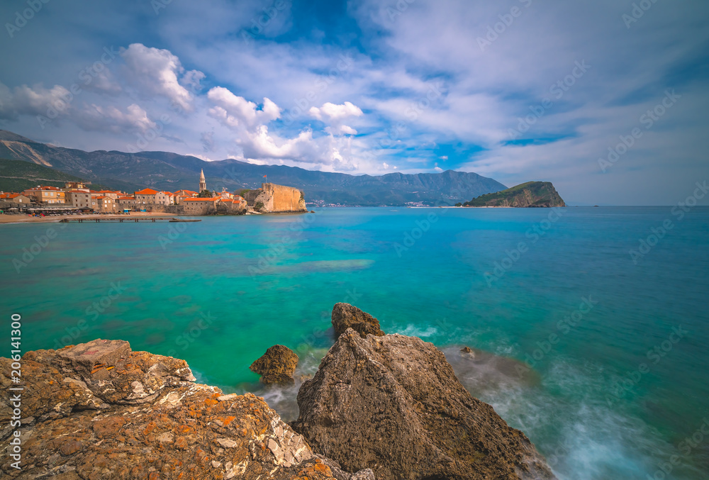 Beautiful Adriatic sea coast around Budva Beautiful Adriatic sea coast around Budva