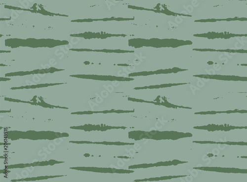 Green, Gray Dark Geo Pattern Kimono Design. Seamless Painted Geometrical Wabi Sabi Ikat Ornament. Organic Tie Dye Batik Retro Boho Fabric Background. Kimono Geo Pattern Female Fashion Vintage Prints.
