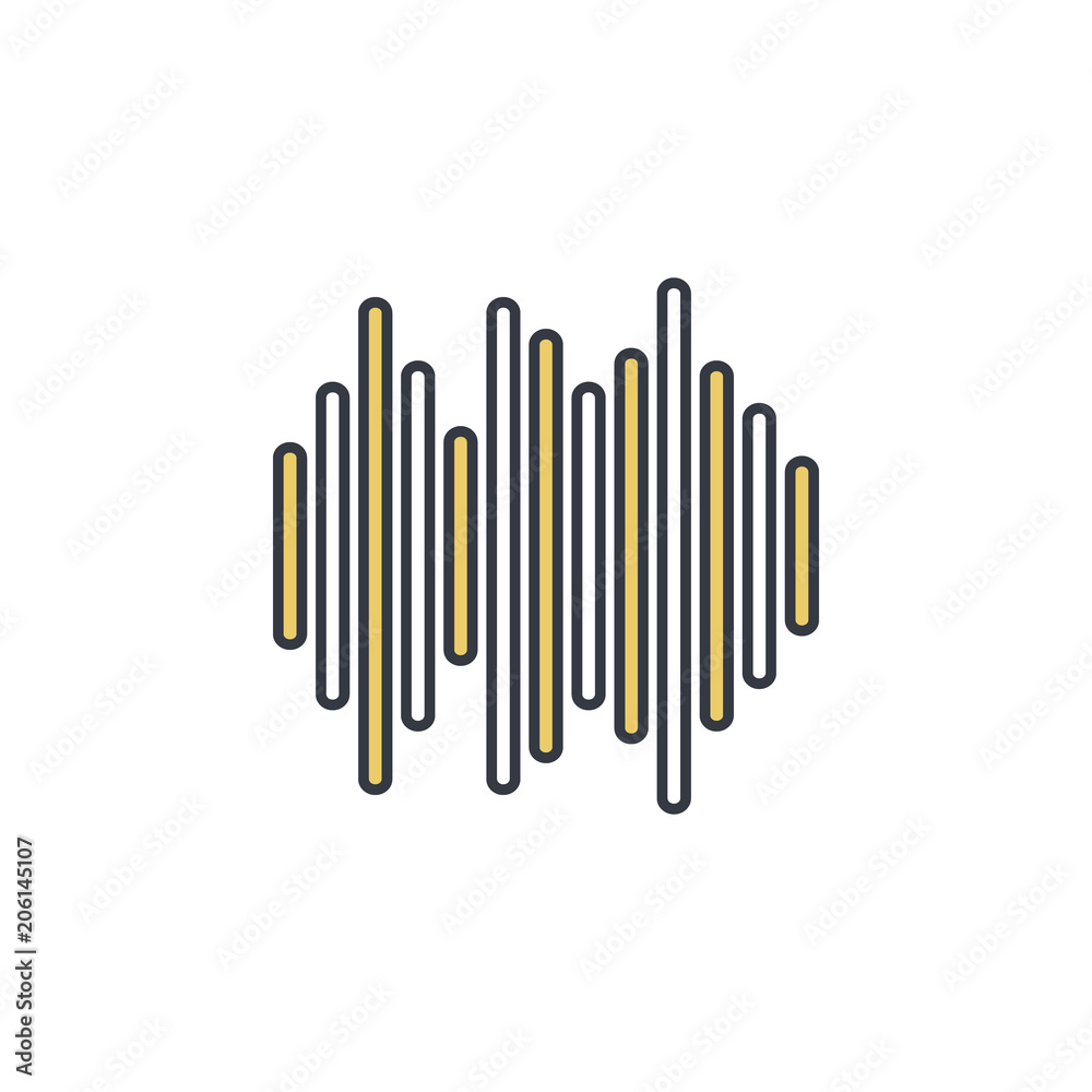 sound waves icon. Element of web icon with one color for mobile concept and web apps. Thin line sound waves icon can be used for web and mobile. Premium icon sound waves icon. Element of web icon with one color for mobile concept and web apps. Thin line sound waves icon can be used for web and mobile. Premium icon