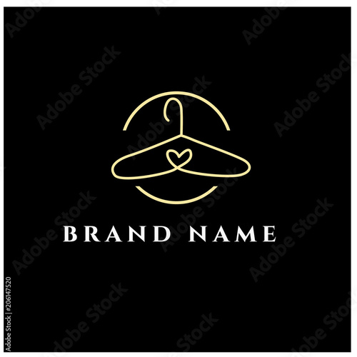 Hanger logo. Fashion Logo