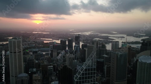 Aerial Australia Sydney April 2018 Sunset 30mm 4K Inspire 2 Prores

Aerial video of downtown Sydney in Australia at sunset. photo