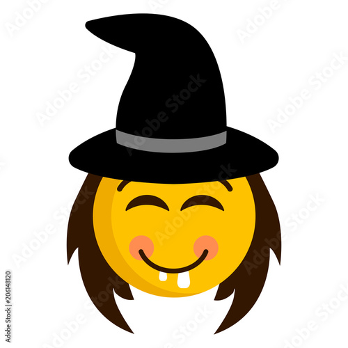 Happy witch emoji icon