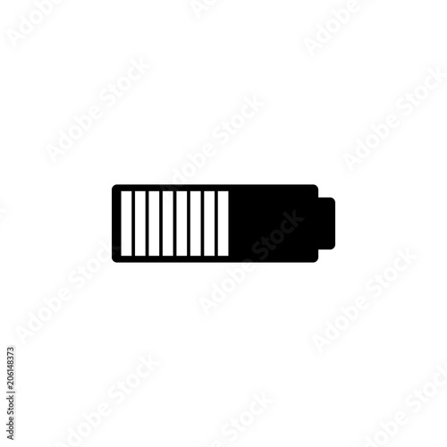 battery level icon. Element of web icon with one color for mobile concept and web apps. Isolated battery level icon can be used for web and mobile