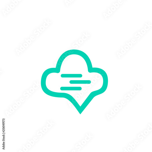 Cloud Technology logo design. cloud computing logo. technology logo