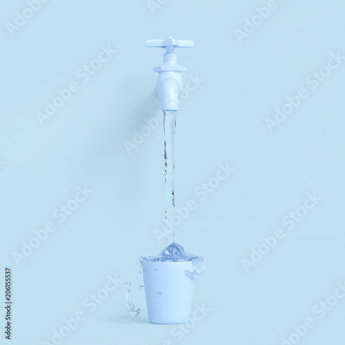 Water tap minimal concept