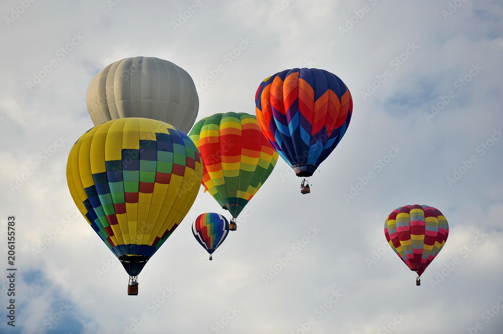 Obraz premium Balloons rose to the sky