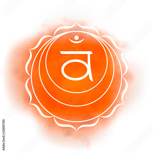 Second, sacral chakra - Swadhisthana.