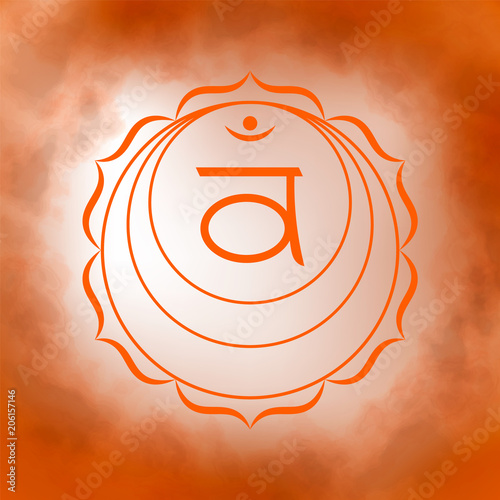 Second, sacral chakra - Swadhisthana.