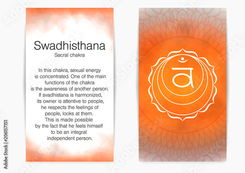Second, sacral chakra - Swadhisthana.