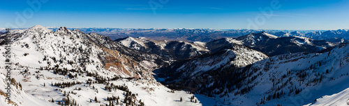 Wallpaper Mural Snow mountains in winter time panoramic photo Torontodigital.ca