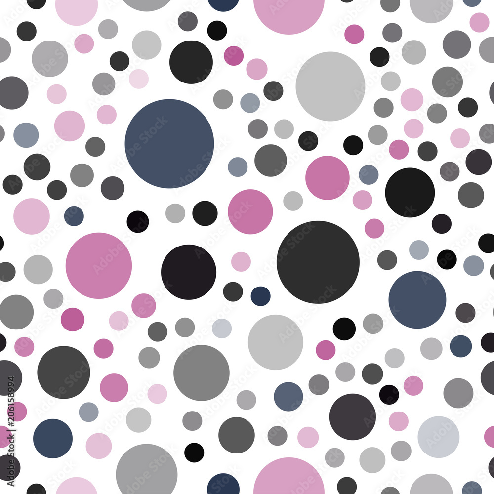 Dark Pink, Yellow vector seamless background with bubbles. Dark Pink, Yellow vector seamless background with bubbles.