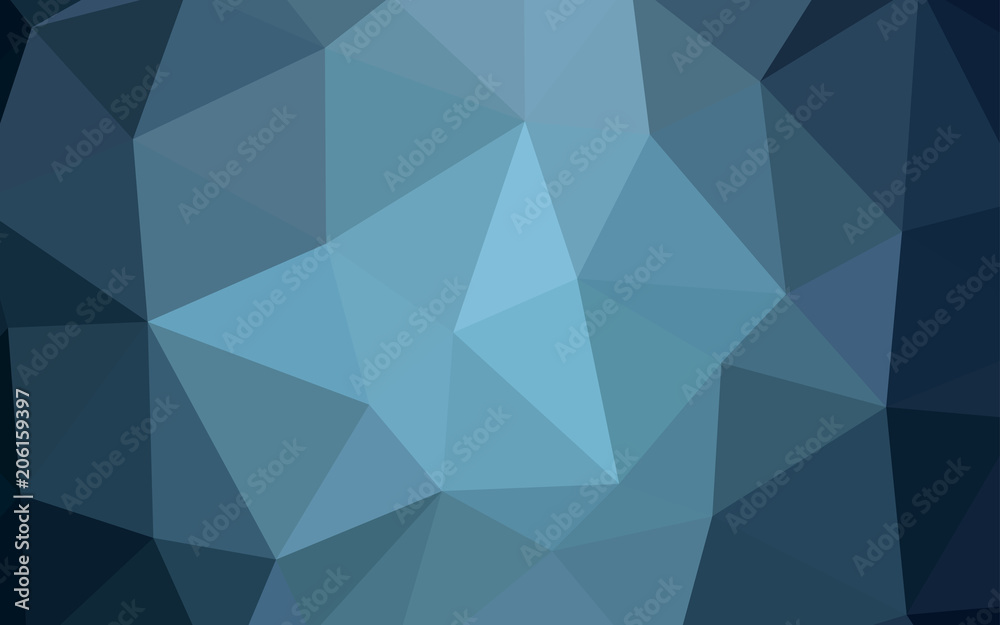 Light BLUE vector triangle mosaic texture. Light BLUE vector triangle mosaic texture.
