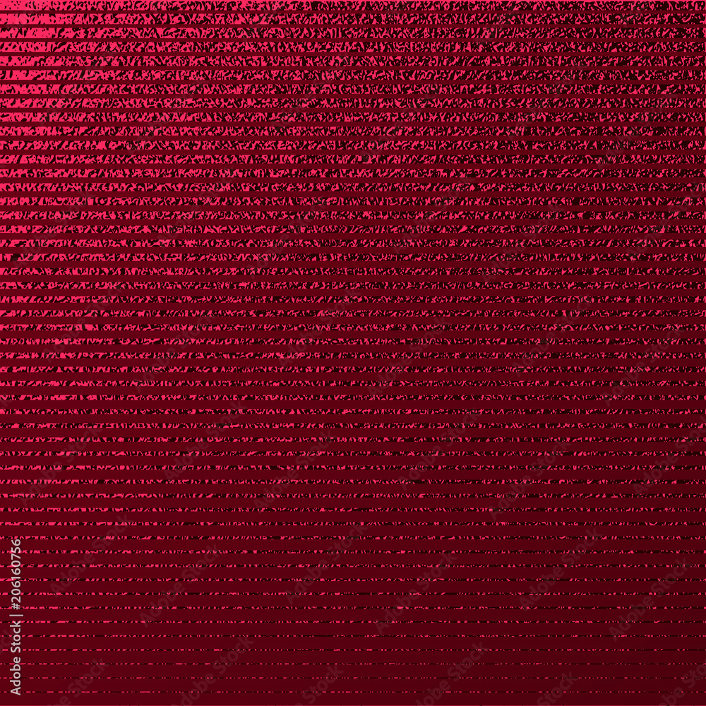 Fototapeta premium Red pattern. Abstract crimson background. Maroon vector illustration. Scarlet glitter stripes. Dark red foil texture. Luxury pattern.