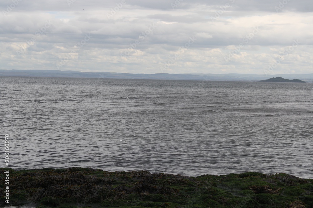 View of Scottish Isles from across the Sea