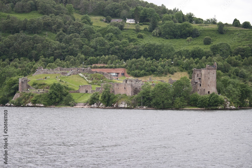 Ancient Ruins on Loch Ness Coast